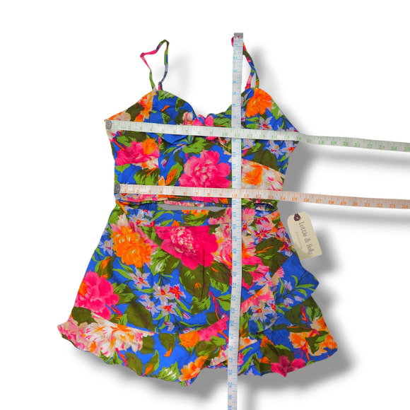 NWT B.O.G. Lottie & Holly Coordinated 2pc Set Crop Top & Skort Sz. L [12] Blue - Picture 7 of 8